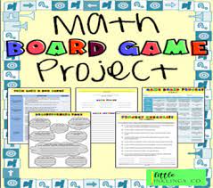 The game will be used with your classmates and with future 7th grade students. Math Board Game Project By Little Inklings Co Teachers Pay Teachers