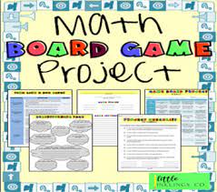 A homemade board game is just the thing to impress everybody on your next game night. Math Board Game Project Worksheets Teachers Pay Teachers