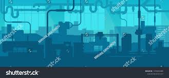 Creative Illustration Of Factory Line Manufacturing Industrial Plant Scen Interior Backgroun Art Design Creative Illustration Social Media Graphics Inspiration
