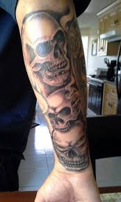 See No Evil Hear No Evil Speak No Evil Skull Tattoo Pin On Tattoos
