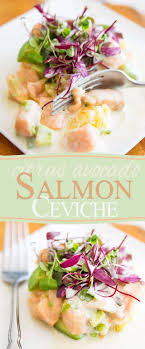 Citrus Avocado Salmon Ceviche Recipe Salmon Avocado Ceviche Light Recipes