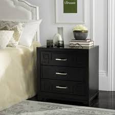 Shop safavieh lorna 3 drawer contemporary night stand white/gold at homethreads.com and get free shipping. Safavieh Raina Three Drawer Greek Key Black Black Night Stand Nightstand Black Side Table 3 Drawer Nightstand