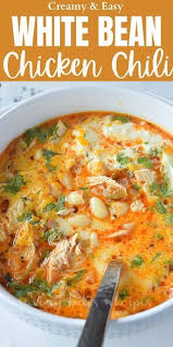 The 30 Minute Best Creamy White Bean Chicken Chili Recipe In 2020 Boiled Chicken Recipes White Bean Chicken Chili Recipes
