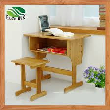 A set of one office chair and one computer desk. China Bamboo Computer Desk Chair Set China Bamboo Desk Bamboo Computer Table