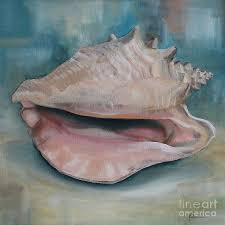 I am using qor watercolors by golden. Conch Shell Painting By Kristine Kainer