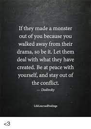 Genuine People Quotes Being At Peace With Yourself Monster Quotes