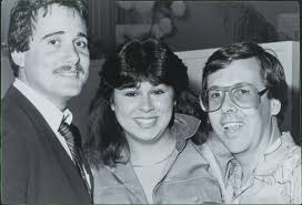 David Baum, Debie Cerecedes-Baum, Dan Acree ORIGINAL PHOTO HOLLYWOOD Candid 