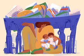 An editorial illustration commissioned for the new york times parenting page. The Unspeakable Cost Of Parenthood The New York Times