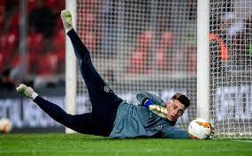 Kepa Of Chelsea During Practice Prior The Uefa Europa League Quarter Europa League Chelsea League