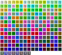 Browser Safe Colors Organized By Value Lights And Darks
