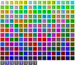 browser safe colors organized by value lights and darks