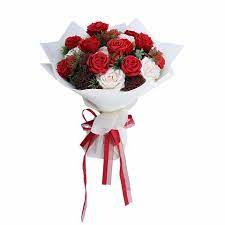 Bouquet roses wedding flowers rose flower love bloom nature romantic. Buy Yatai Real Touch Artificial Rose Flowers Bouquet For Bridal Birthday Valentine Rsquo S Day Gift White Red Online Shop Home Garden On Carrefour Uae