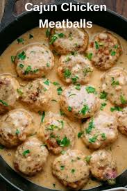 Cajun Chicken Meatballs Recipe Recipes Chicken Meatballs Ground Chicken Recipes