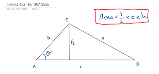 The sine rule is used when you either have the vlaue of two angles and one side, or two sides and one angle opposite one of those sides of a triangle. Sine Rule Find Area Mathtec