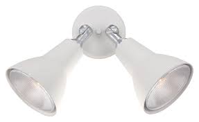 Thomas Lighting Sl49428 Outdoor Essentials Matte White Finish 11 Tall Exterior Flood Light Fixture Tom Sl49428