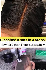 How To Bleach Knots Successfully In 4 Simple Steps Front Lace Wigs Human Hair Diy Bleach Hair Diy Wig
