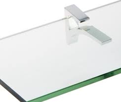 We can also make the height 4 inches free of charge, and larger than 4 for an additional fee. 10 Inch Cardinal Glass Floating Shelf Chrome In Wall Mounted Shelves