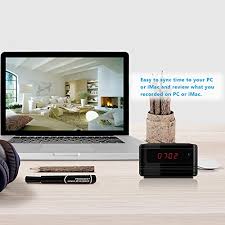 Woonzer 4k clock hidden camera wifi spy camera wireless camera indoor home security surveillance camera ip camera nanny cam with night vision, motion detection, 160 degree wide angel. Alarm Clock Hidden Camera Nanny Spy Cam Spywoo Com