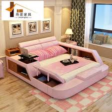 Online Shop Bedroom Furniture China Leather Bed Tatami Bed Minimalist Modern Double Bedroom Sets Furniture Queen Bedroom Furniture Sets Bed Frame With Storage