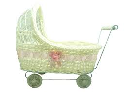 11 1 2 Wicker Baby Boy Carriage Baby Shower Centerpiece 1 Piece Walmart Com