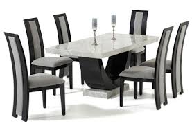 Raphael 170cm Cream And Black Pedestal Marble Dining Table With 4 Raphael Black Chairs Dining Table Marble Marble Top Dining Table Glass Dining Room Table