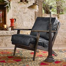 Timpanogos Leather Chair Very Much In The Spirit Of Sundance A Modern Update On The Casual Comfort O Chair Adirondack Chair Cushions Farmhouse Style Chairs