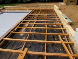 structure de terrasse en bois deck de piscine sans plots beton terrasse bois piscine terrasse