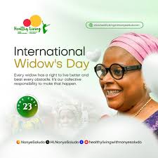 On today's International Widow's Day celebration, it's important to reflect 