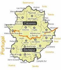 Mapas Comunidad Autonoma De Extremadura Extremadura Badajoz Lugares De Espana