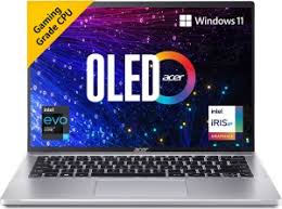 Acer Swift Go 14 OLED 2024 EVO Intel Core i7 13th Gen 13700H - (16 GB/512 GB SSD/Windows 11 Home) SFG14-71 Thin and Light Laptop (14 inch, Silver, 1.25 kg, With MS Office)