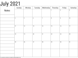 Template 4:calendar 2021 for pdflandscape, 2 pages, days aligned. 2021 July Calendars Handy Calendars