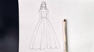 Lekuk tubuh dalam membuat sketsa busana perlu diperhatikan bagian tubuh yang menonjol dan cekung. Tutorial Gambar Sketsa Desain Baju Pesta Pemula How To Draw A Fashion Girl Dress Design Drawing Youtube