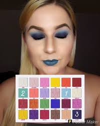 Look By Number Using The Jawbreaker Palette By Jeffree Star Makeup Tutorial Eyeshadow Star Makeup Makeup Pallettes