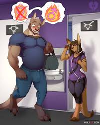 Gym Meat Up Comic - Muscular Men