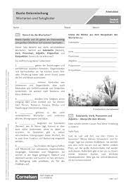 Bunte Ostermischung Wortarten Und Satzglieder Arbeitsblatt Cornelsen