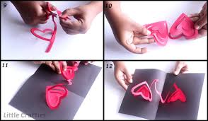Make a few simple cuts into a piece of decorative paper to create a tab. Valentine Pop Up Cards Diy Greeting Cards Near Me