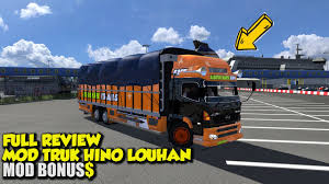 Full Review Mod Hino Louhan By Smt Mod Bonus Ets2 Mod Indonesia Youtube