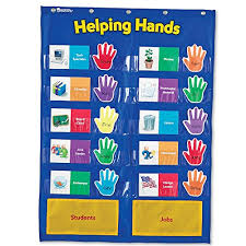 Details About Learning Resources Helping Hands Pocket Chart Classroom Organization Ages 5