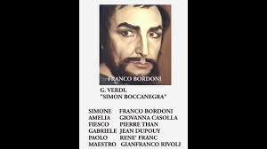 G. VERDI. "SIMON BOCCANEGRA" (E VO ' GRIDANDO PACE) F. BORDONI.