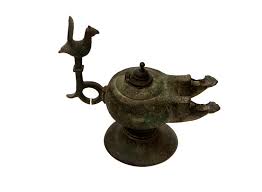 Roman, the lamp and stand not originally together but pretty closely fitting. Helios Auctions Cast Bronze Oil Lamp Seljuk Period Helios Auctions