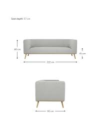 Stretchfolie, klebeband, zurrgurte (je nach gewicht und sperrigkeit eventuell eine palette. Sofa Archie 3 Sitzer In Hellgrau Mit Eichenholz Fussen Westwingnow