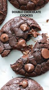 Double Chocolate Cookies Chocolate Fudge Cookies Chocolate Cookie Recipes Double Chocolate Chip Cookie Recipe