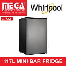 A bar fridge is a compact refrigerator ideal for chilling soda, water, beer, and other beverages. Whirlpool Wgd45ss 117l Mini Bar Fridge 2ticks Lazada Singapore