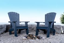 The New Navy Adirondack Chairs From Cr Plastics Compliments Any Nautical Space Quite Well Crplastics Patiofurn Muskoka Chair Muskoka Outdoor Furniture Sets