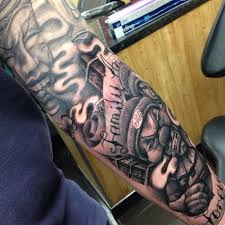 25 tattoo fonts to ink your designs in style. Boog Gangster Clown Sleeve Tattoo By Craig Holmes By Craigholmestattoo On Deviantart