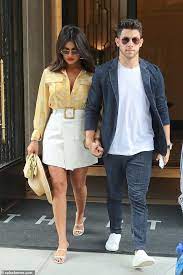 The couple finally confirmed their relationship in june . Nick Jonas And Priyanka Chopra Are The Epitome Of Style As They Leave Their New York Apartment Daily Mail Online