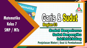 Maybe you would like to learn more about one of these? Garis Dan Sudut Sudut Berpelurus Sudut Berpenyiku Sudut Bertolak Belakang Youtube