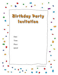Our designers have created a lot of stunning templates and top quality elements to customize! Blank Free Printable Birthday Party Invitations Novocom Top