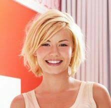 Side Swept Bangs Layered Bob Short Haircut Short Hair Styles For Round Faces Hair Styles 2017 Short Cropped Hair