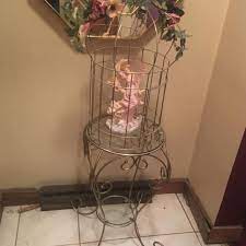 Dec 03, 2019 · the sturdy wire of the cage provides an easy pedestal for the clay saucer basin. Best Home Interior Large Bird Cage With Stand That Haves 2 Glass Shelves But Could Decorate As You Please For Sale In Frankfort Illinois For 2021